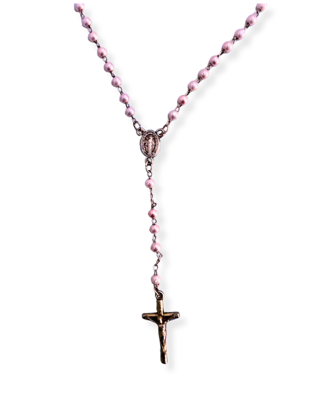 Terço Pérola Rosa