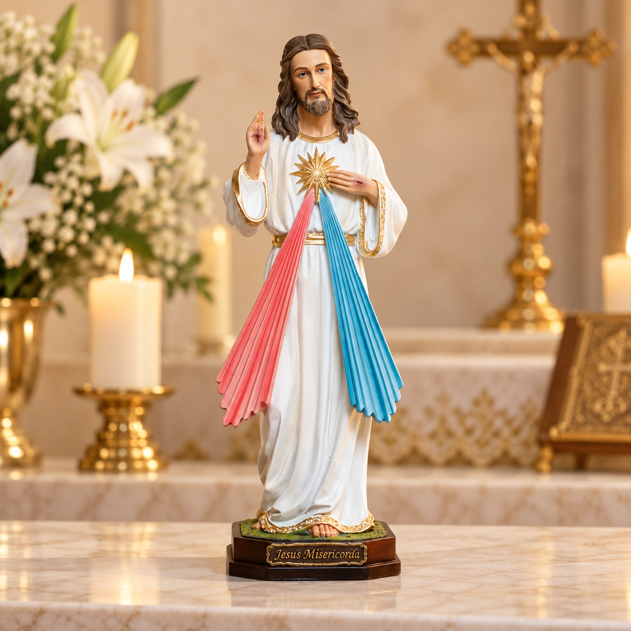 Imagem Jesus Misericordioso 20cm