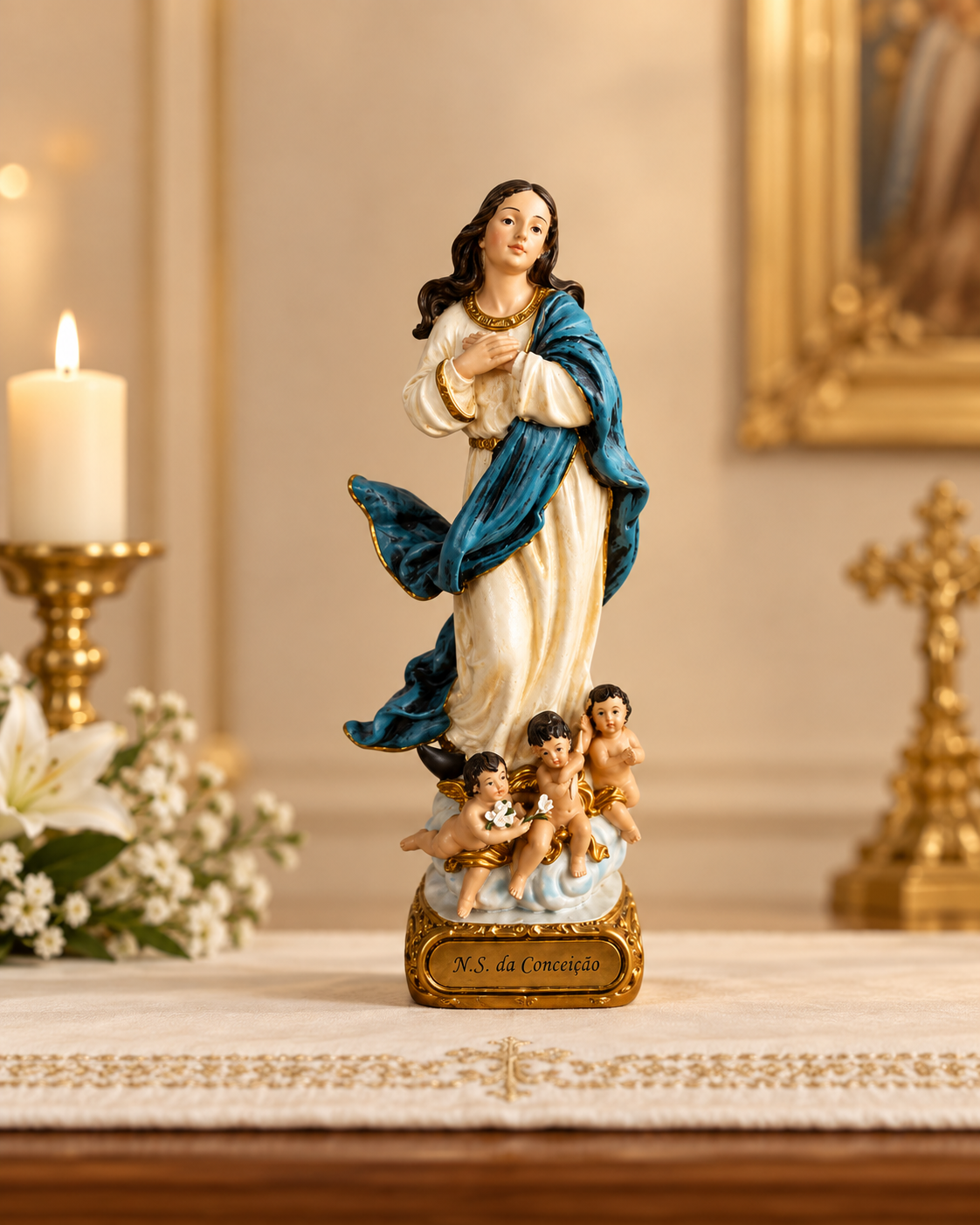 Imagem Nossa Senhora da Conceição -Resina 13cm
