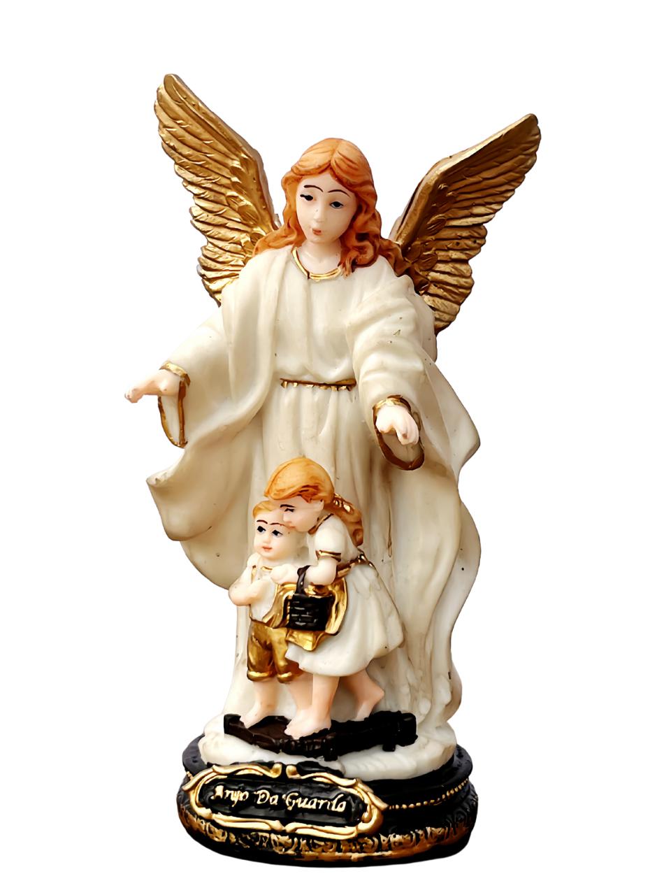 Imagem do Anjo da Guarda em Resina  - 15cm