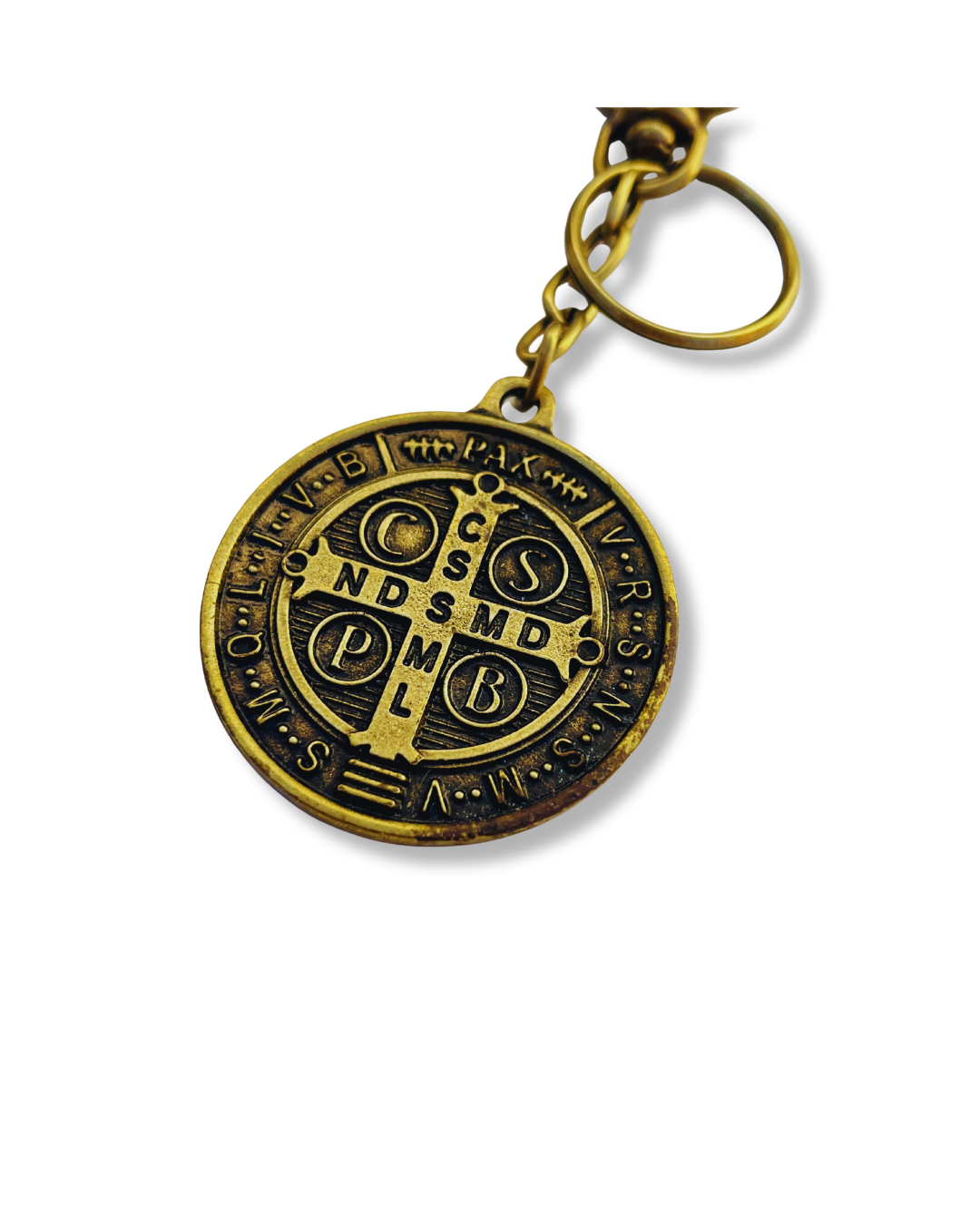 Chaveiro São Bento ouro velho