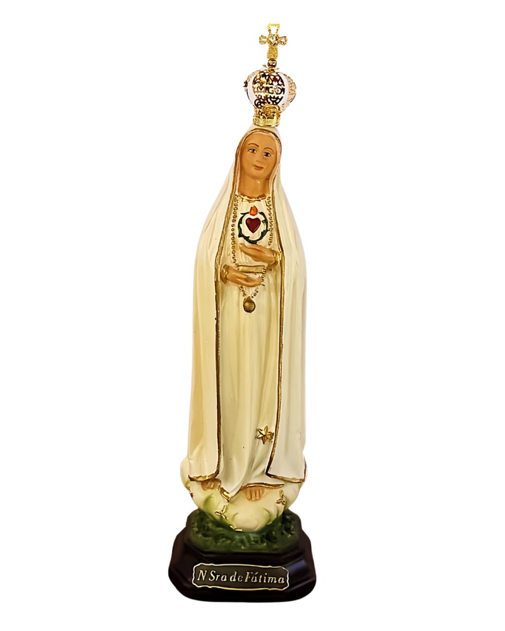 Imagem de Nossa Senhora de Fátima Peregrina 20cm em Resina