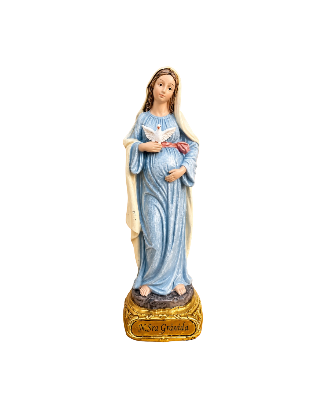 Imagem Nossa Senhora Grávida - Resina 13cm