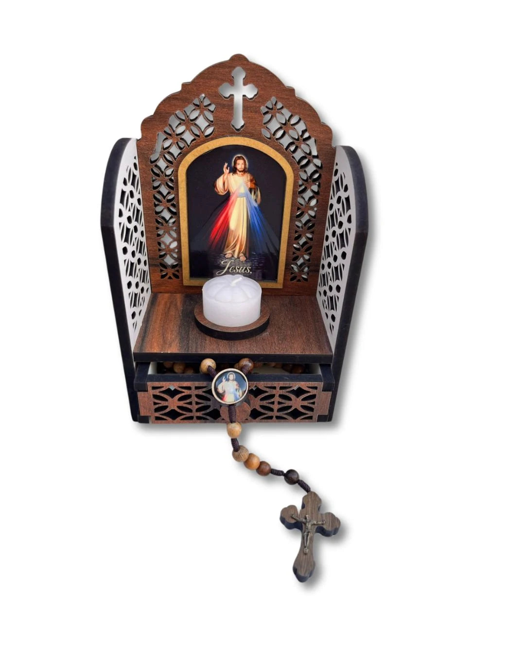 Oratório / Porta terço Jesus Misericordioso