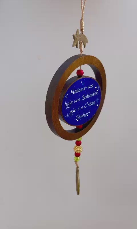 adorno giratorio natalino video