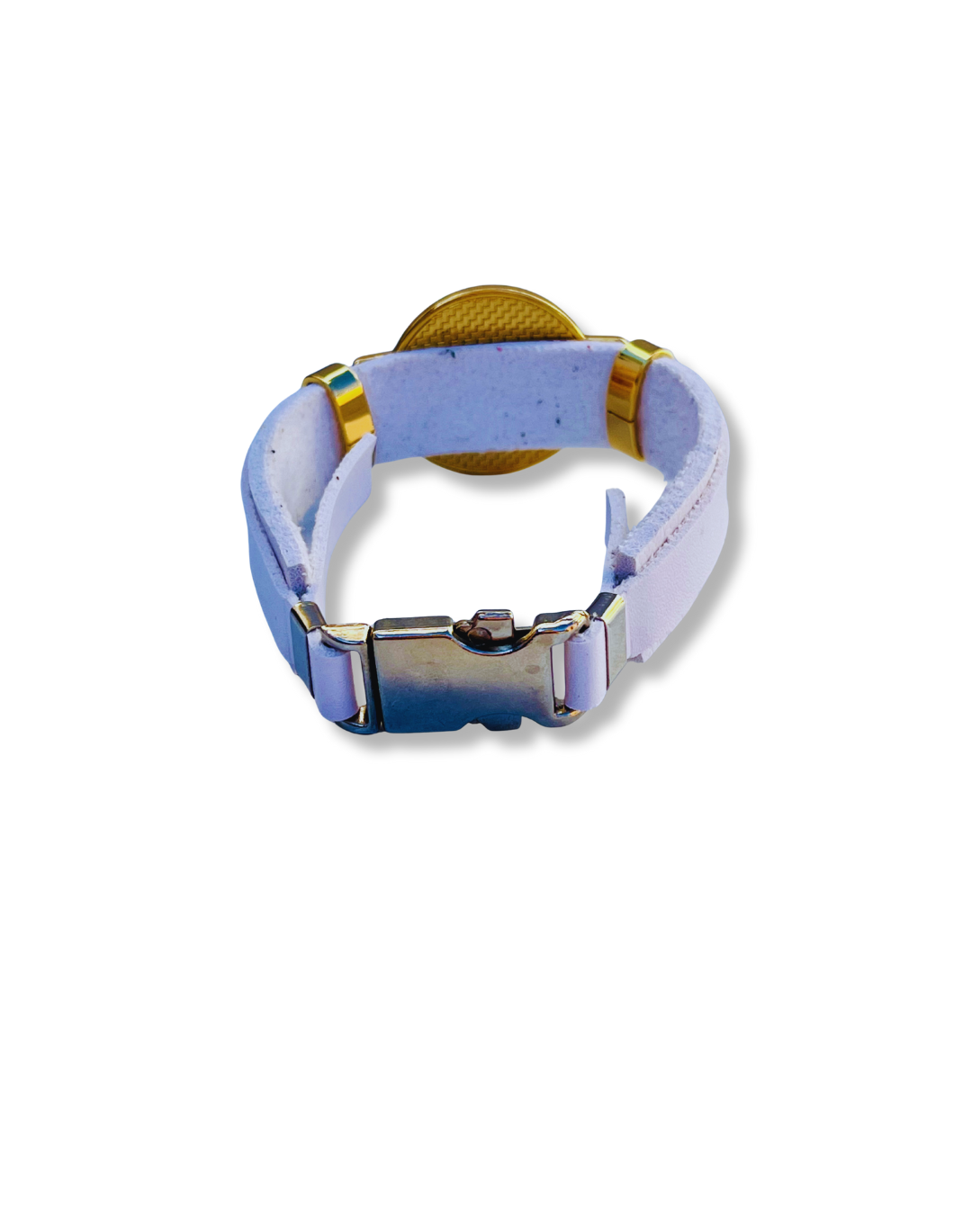 Pulseira de Couro Dourada  de Nossa Senhora Aparecida